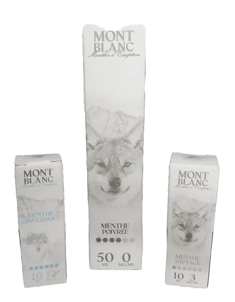 Liquide menthe ou frais Mont Blanc